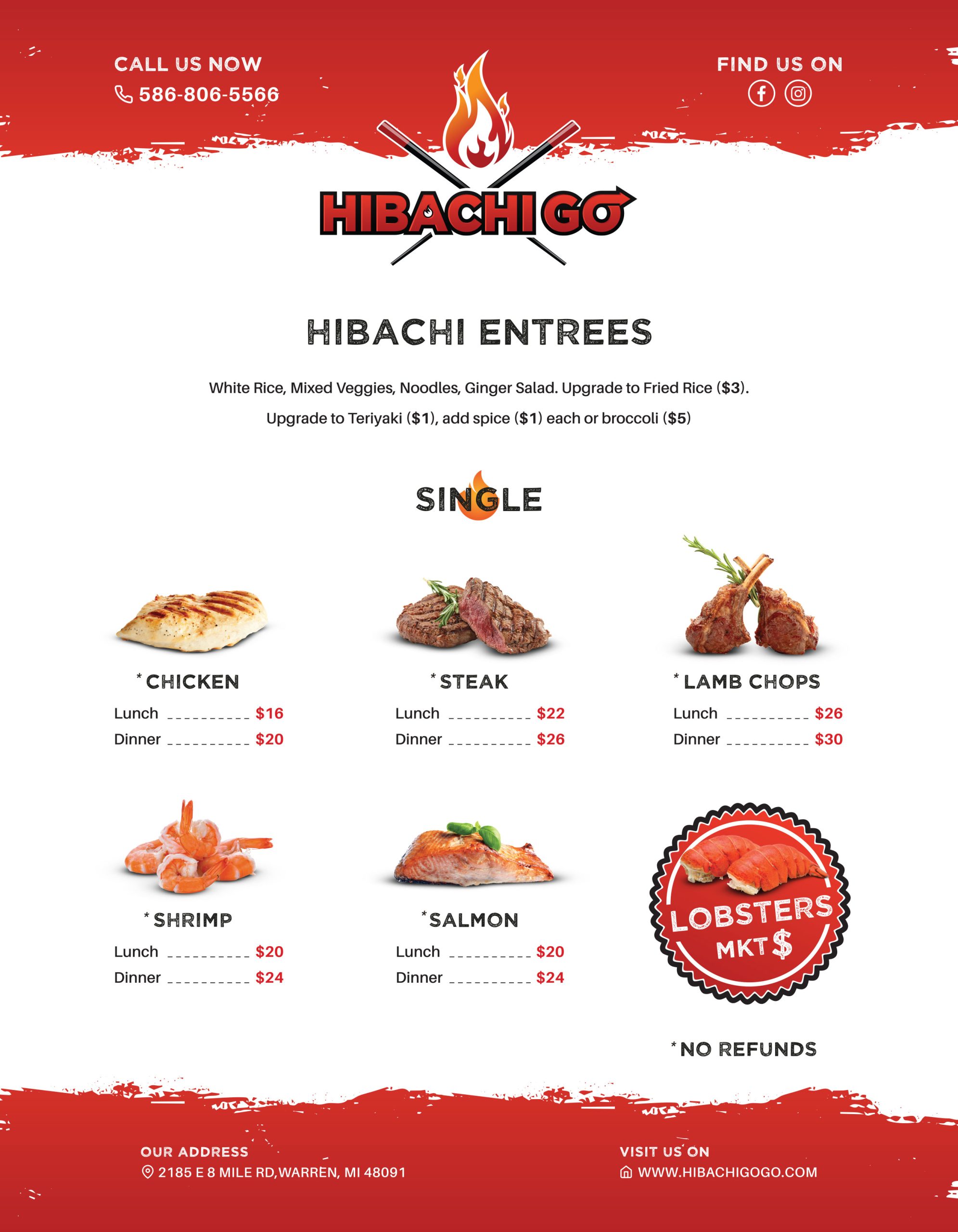 Planet Hibachi Maryville Menu - t9fukec
